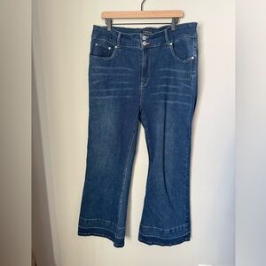 BloomChic Dark Blue Flare Leg Women Jeans